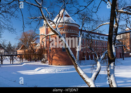 Lidzbark Warminski il barocco palazzo dei vescovi di Warmia, Polonia Foto Stock