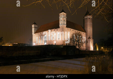 Lidzbark Warminski castello gotico della Polonia in Europa Foto Stock