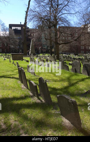 Storica Vecchia Grannery sepoltura a Boston, Massachusetts Foto Stock