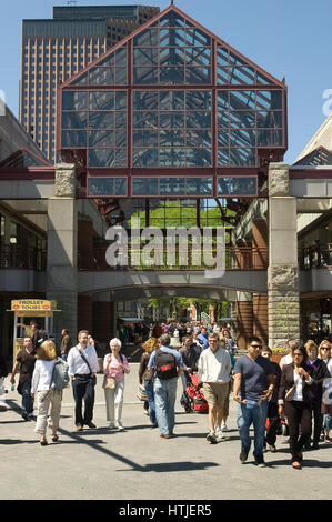 Fanueil Hall Marketplace nella città di Boston, Massachusetts Foto Stock