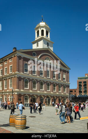 Historic Fanueil Hall, Boston, Massachusetts Foto Stock