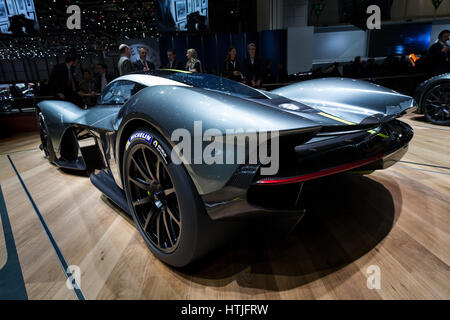 Aston Martin AM-RB 001 Valkyrie a 87th International Motor Show di Ginevra Foto Stock