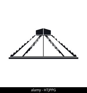 La piramide Maya nello Yucatan, icona del Messico Illustrazione Vettoriale