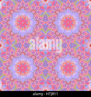Etnico floreale modello senza giunture. Abstract motivo ornamentale Illustrazione Vettoriale