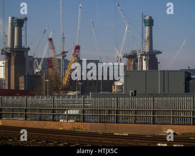 Battersea Power Station sotto la riqualificazione Foto Stock