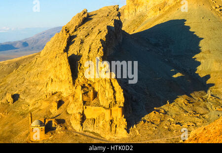 Vista a Ishak Pasa,Turchia orientale Foto Stock