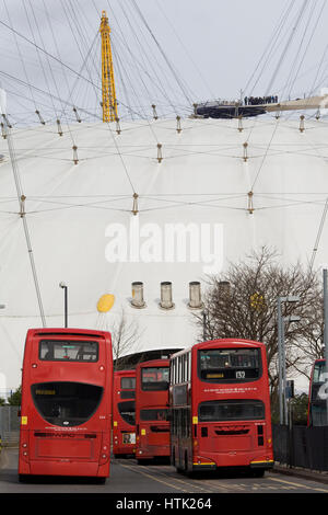 Arena O2 North Greenwich Londra Foto Stock