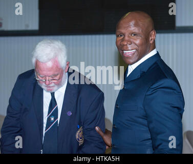 Brentwood, XII marzo 2017; Chris Eubank, Ex World Boxing Champion, in corrispondenza di una gioventù concet in Brentwood, Essex Credit: Ian Davidson/Alamy Live News Foto Stock