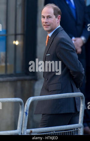 Londra, Regno Unito. 13 Mar, 2017. Prince Edward, Earl del Wessex, arriva a Westminster Abbey a frequentare la chiesa annuale servizio sul giorno del Commonwealth. Credito: Stephen Chung/Alamy Live News Foto Stock