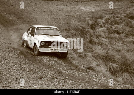 Rally Car on stage speciale Foto Stock