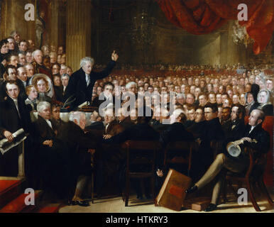 La società Anti-Slavery Convenzione, 1840 da Benjamin Robert Haydon Foto Stock