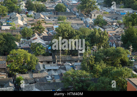 La città di Pechino, Hutong, Xicheng District, Cina Foto Stock