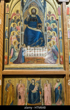 Pinacoteca vaticana,Giotto di Bondone e assistenti, Trittico Stefaneschi(1320),musei vaticani, Città del Vaticano, Roma, Italia. Foto Stock