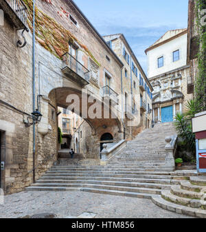 Catedral de Santa Maria Girona Foto Stock