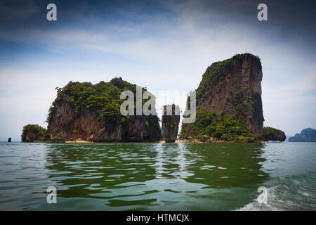Isola di James Bond. Baia di Phang Nga. Di Phang Nga. Mare delle Andamane, Thailandia. Foto Stock