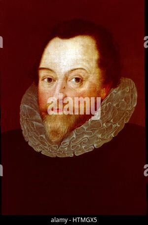 Francis Drake (c1540-1596) Inglese navigatore e corsaro. Anonimo ritratto. Foto Stock