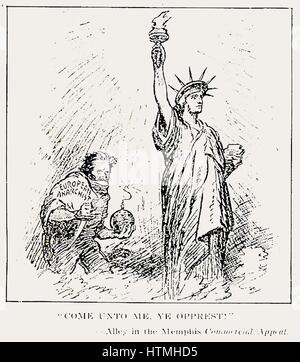 Anti bolscevico Cartoon politico pubblicato in il Literary Digest, STATI UNITI D'AMERICA LUGLIO 5, 1919 Foto Stock