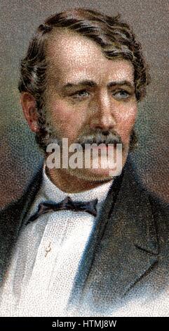 David Livingstone (1813-1873) scozzese e missionaria africana di explorer. Chromolithograph c1915. Colore. Foto Stock