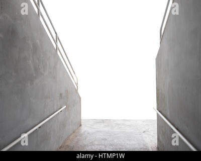3D rendering arena tunnel Foto Stock