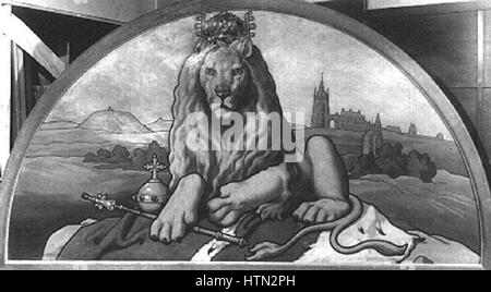 Mikolas Ales 18. 11. 1852-10. 7. 1913 - Korunni insignie kralovstvi ceskeho Foto Stock