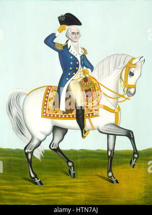 General Washington su un caricabatteria bianco G-000890-20111020 Foto Stock