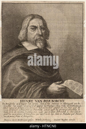 Venceslao Hollar - Henry van der Borcht il sambuco (stato 2) Foto Stock