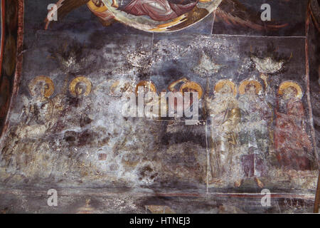 Dipinti nella chiesa della Theotokos Peribleptos di Ohrid 0336 Foto Stock