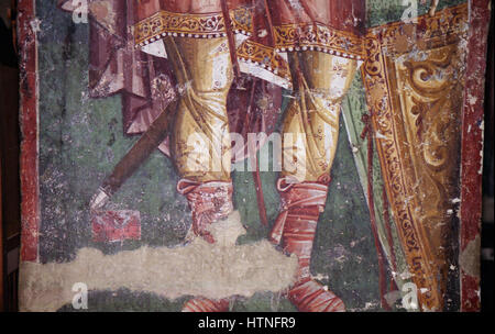 Dipinti nella chiesa della Theotokos Peribleptos di Ohrid 0344 Foto Stock