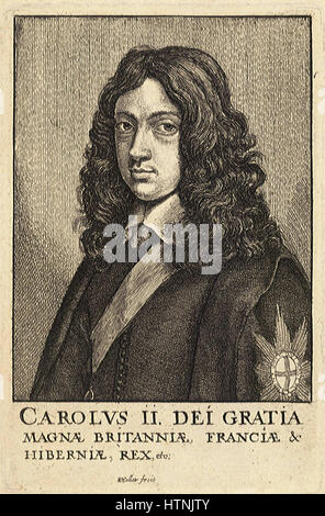 Venceslao Hollar - Charles II Foto Stock