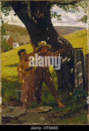 John George Brown - un sicuro Shot - Google Art Project Foto Stock