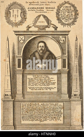 Venceslao Hollar - Alexander Nowell (monumento) (stato 3) Foto Stock