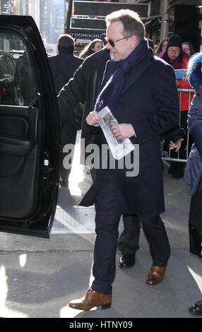New York, Stati Uniti d'America 13 Mar, 2017 Kiefer Sutherland visto nella città di New York il 13 marzo 2017 Foto Stock