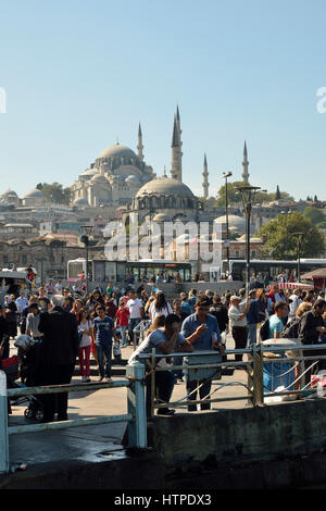 Vista sul Golden dalla moschea di Süleymaniye Foto Stock