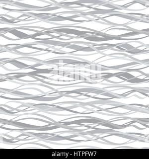 Wave seamless pattern impostato. abstract ondulata ornamenti floreali Illustrazione Vettoriale