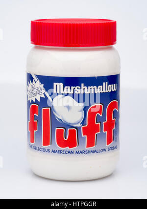 Vasetto di Marshmallow Fluff Foto Stock