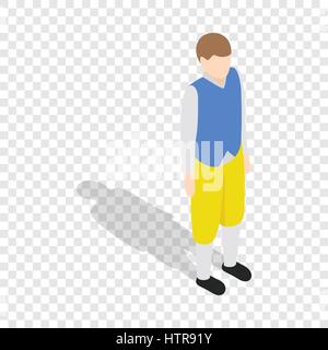 Uomo che indossa in svedese tradizionale icona del costume Illustrazione Vettoriale