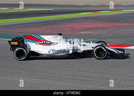 Circuito de Catalunya, Montmelo vicino a Barcellona, Spagna, 27.2.-2.3.2017, Formula uno giorni di prova --- Lancia passeggiata (CAN), Williams FW40 Foto Stock
