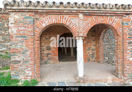 All'interno della moschea moresca a Almonaster La Real, Sierra de Aracena, provincia di Huelva, Spagna Foto Stock