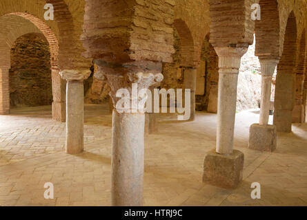 All'interno della moschea moresca a Almonaster La Real, Sierra de Aracena, provincia di Huelva, Spagna Foto Stock