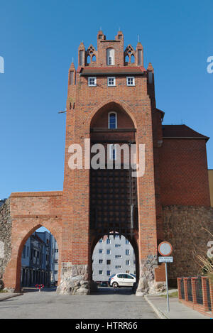 Brama Młyńska (Mill Gate) in Strzelce Krajeńskie Foto Stock