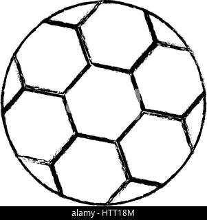 Pallone da calcio icona isolato Illustrazione Vettoriale