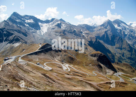 Grossglockner Strada alpina Foto Stock