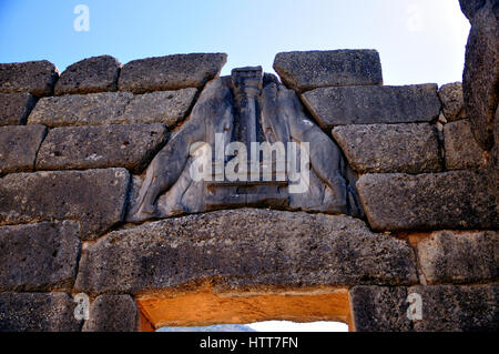 Rovine di argolide nel Peloponneso in Grecia Foto Stock