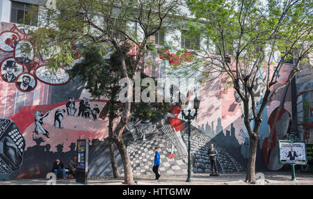 Argentina Buenos Aires Palermo murale di Tango Foto Stock