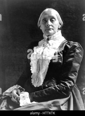 SUSAN B. ANTHONY (1820-1906) American attivista sociale nel 1900 Foto Stock