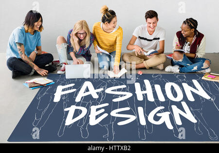 Moda stile tendenze di design creatività Foto Stock