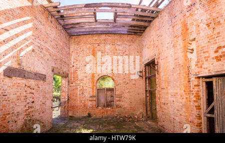 Casa trusty in Darlington su Maria Island, Tasmania, Australia Foto Stock