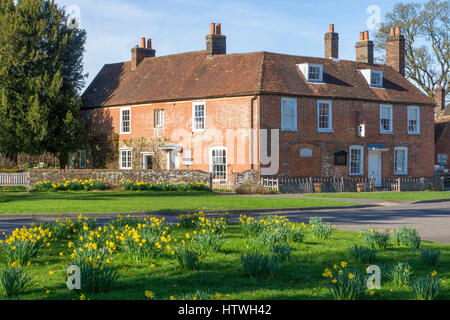 Autore Jane Austen's ( 1775-1817 ) casa del villaggio di Chawton ,East Hampshire dove ha trascorso gli ultimi otto anni della sua vita è oggi un museo. J Foto Stock