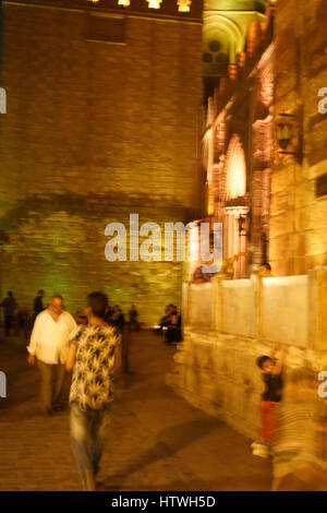Al Moaz Street, Al Hussein al Cairo, Egitto, Africa Foto Stock