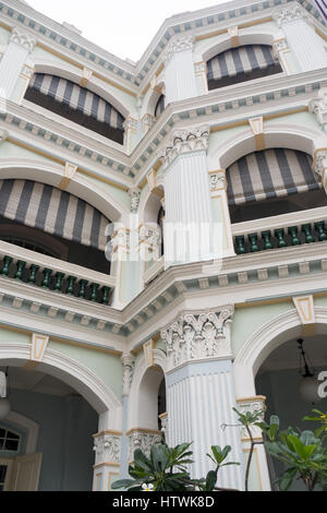 Museo Peranakan situato nel vecchio Tao Nan Scuola, Singapore. Foto Stock